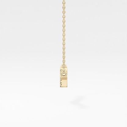 0.123 TCW Round Lab Grown Diamond Twig Necklace