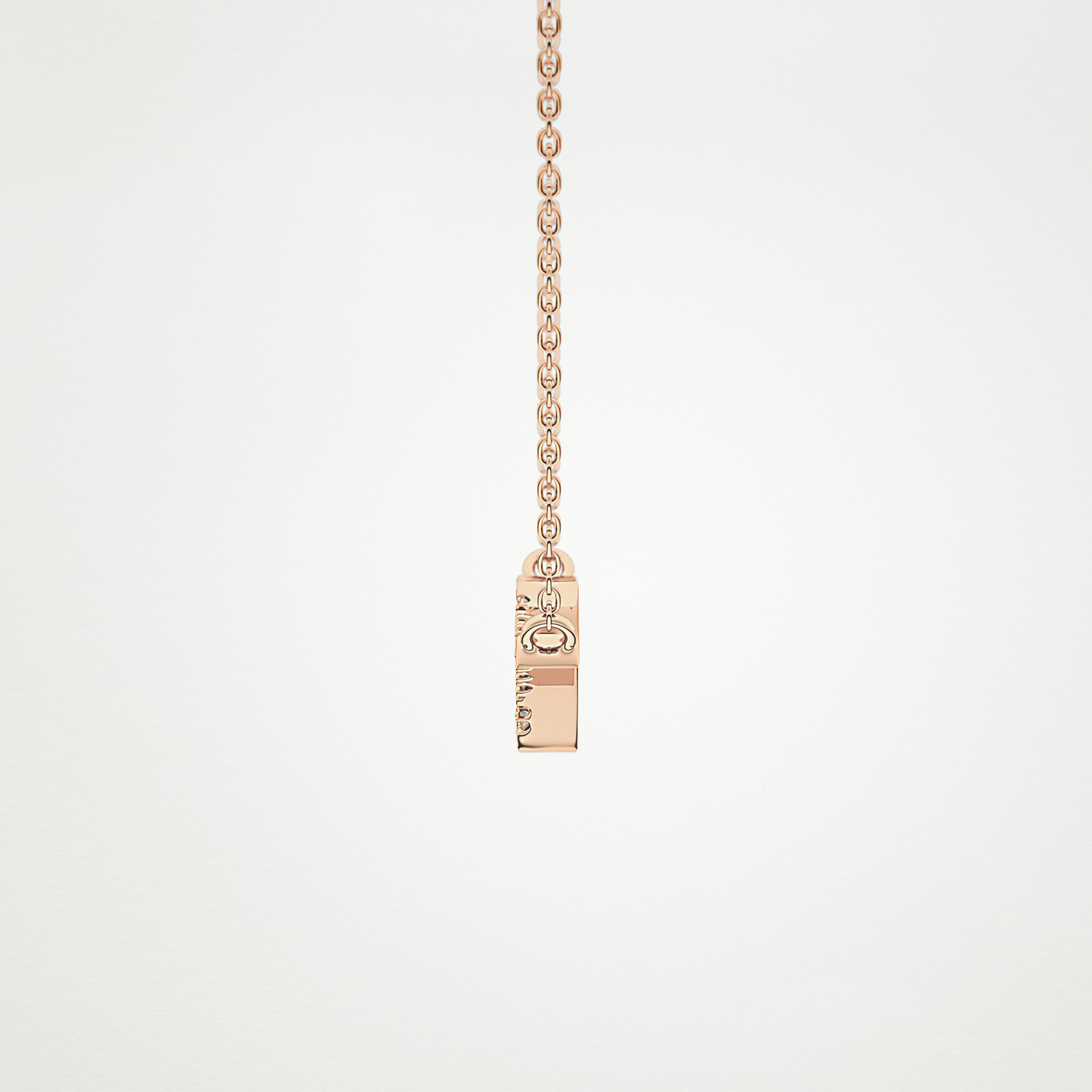 0.123 TCW Round Lab Grown Diamond Twig Necklace