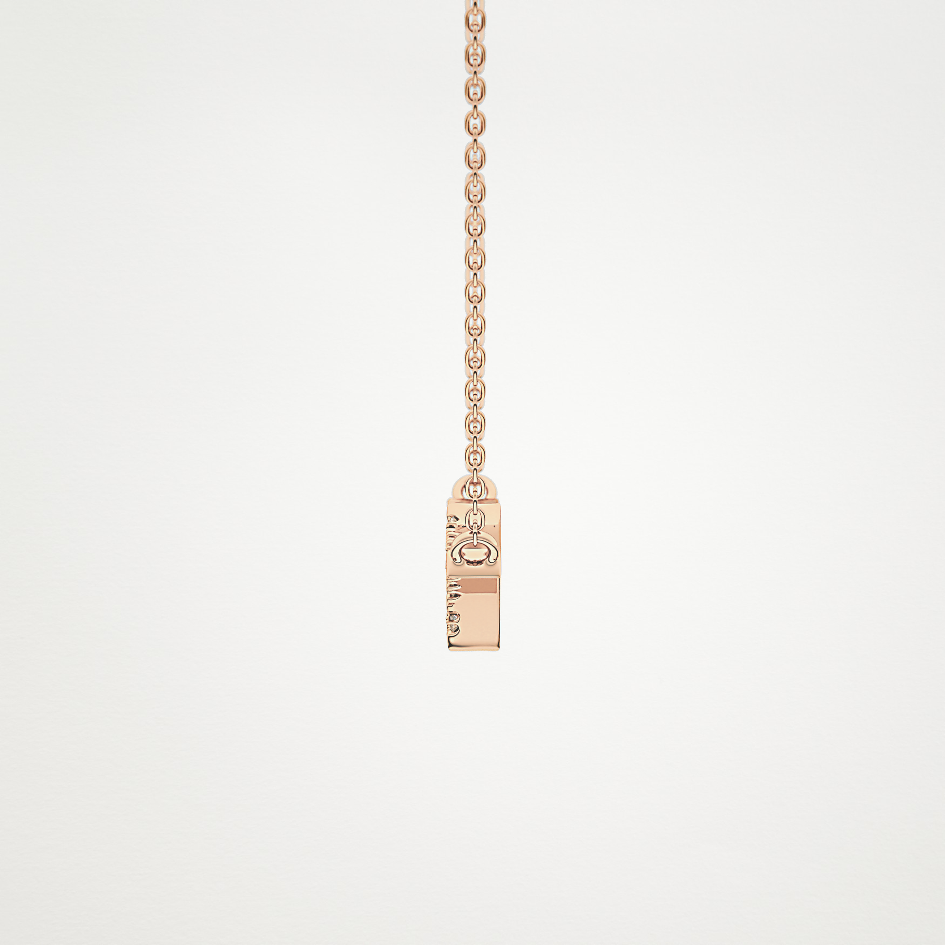 0.123 TCW Round Lab Grown Diamond Twig Necklace