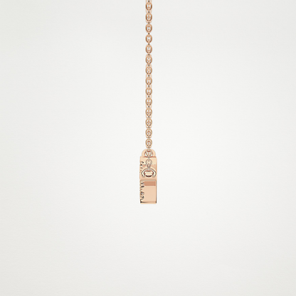0.123 TCW Round Lab Grown Diamond Twig Necklace