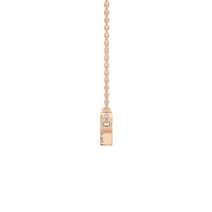 0.123 TCW Round Lab Grown Diamond Twig Necklace