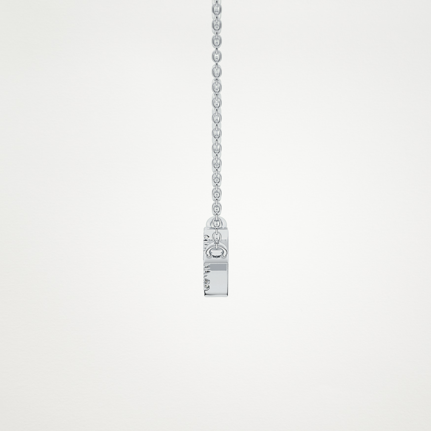 0.123 TCW Round Lab Grown Diamond Twig Necklace