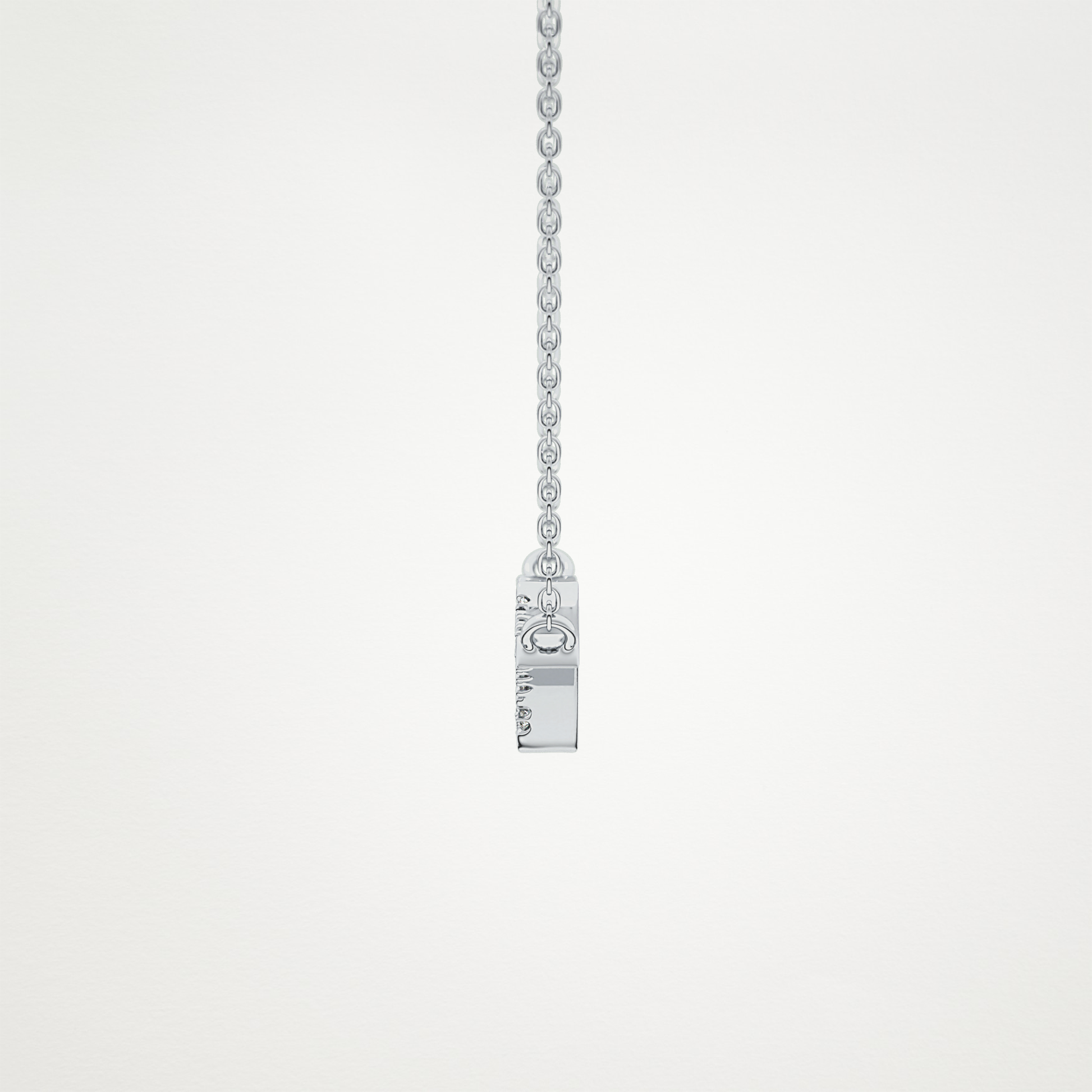 0.123 TCW Round Lab Grown Diamond Twig Necklace