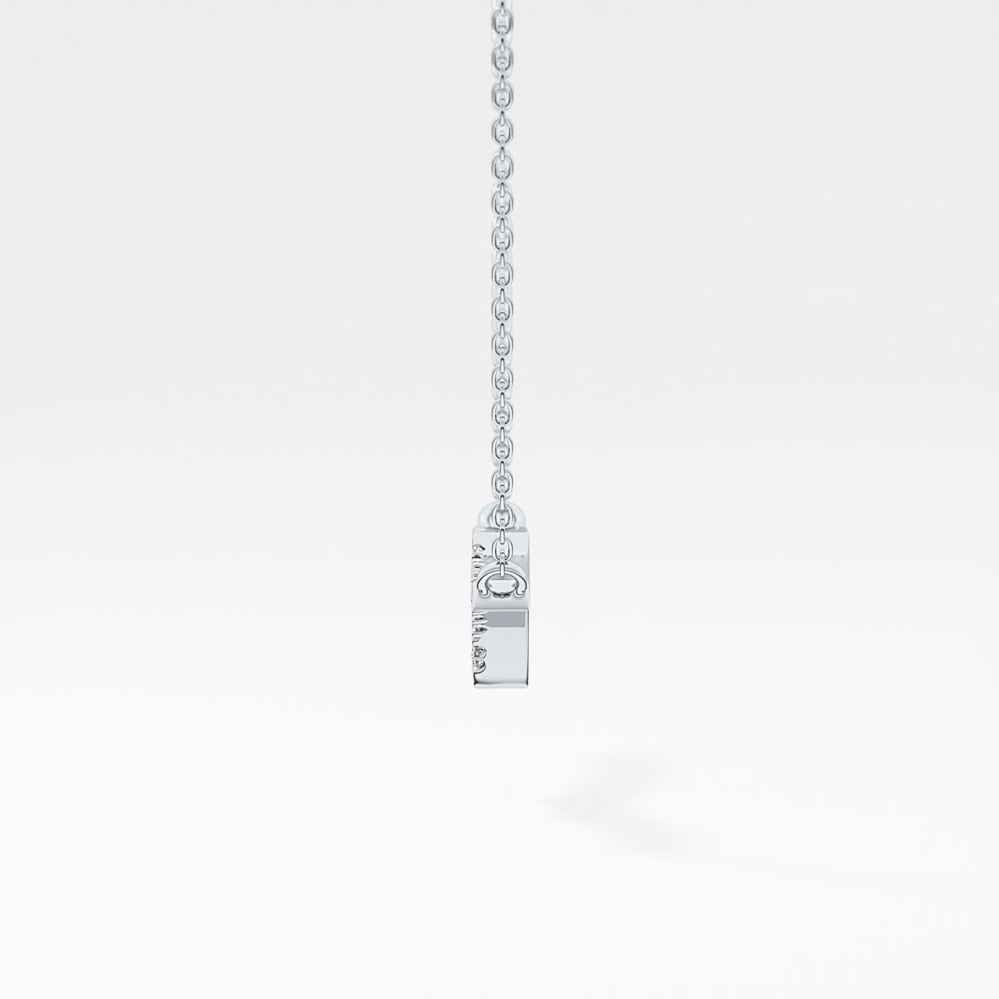 0.123 TCW Round Lab Grown Diamond Twig Necklace
