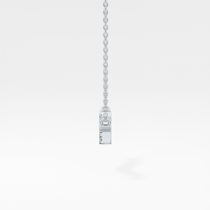 0.123 TCW Round Lab Grown Diamond Twig Necklace