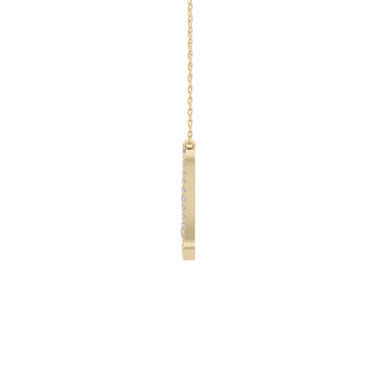 1.5 TCW Emerald Lab Grown Diamond Bezel Necklace