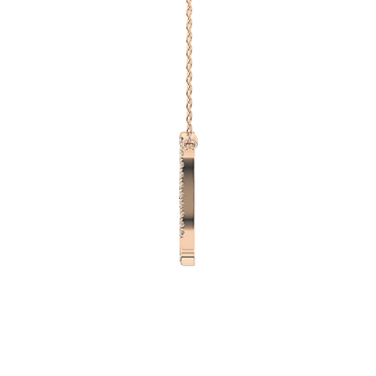 1.5 TCW Emerald Lab Grown Diamond Bezel Necklace
