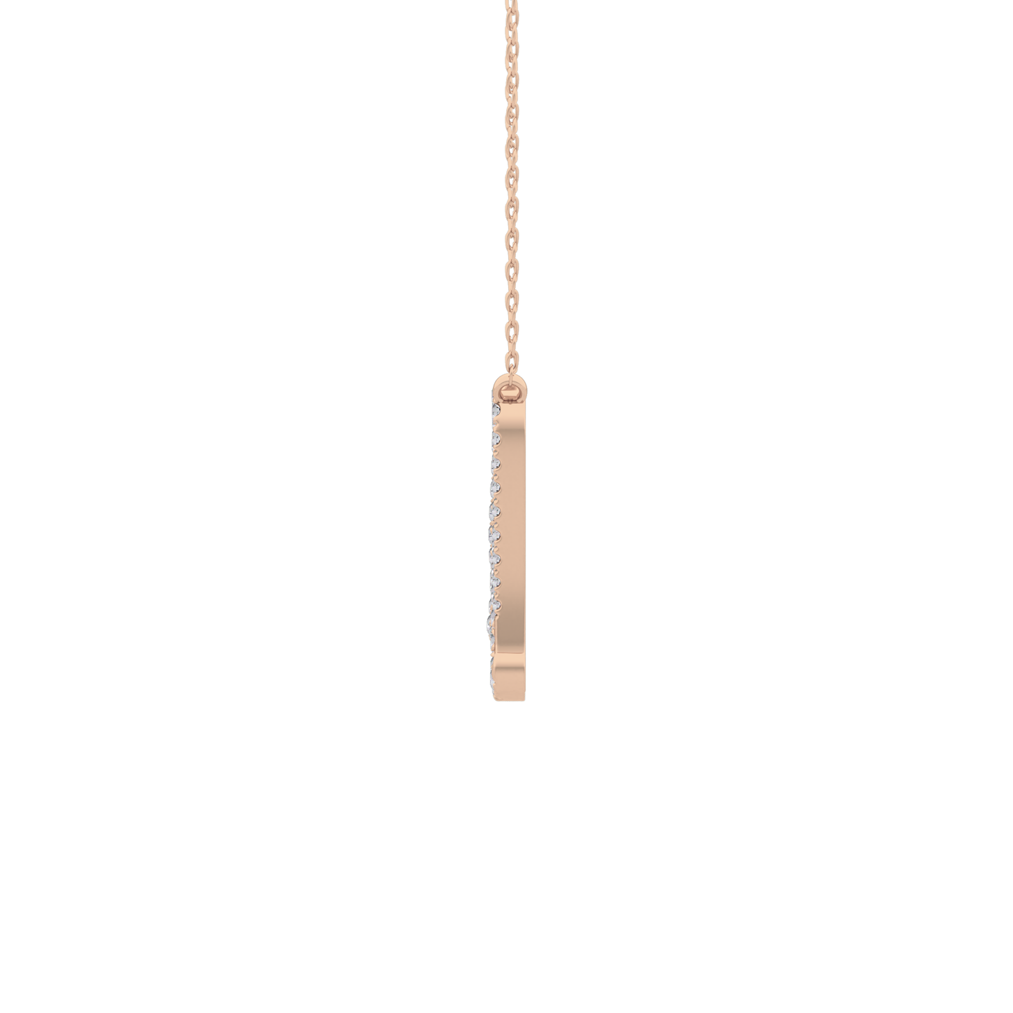 1.5 TCW Emerald Lab Grown Diamond Bezel Necklace