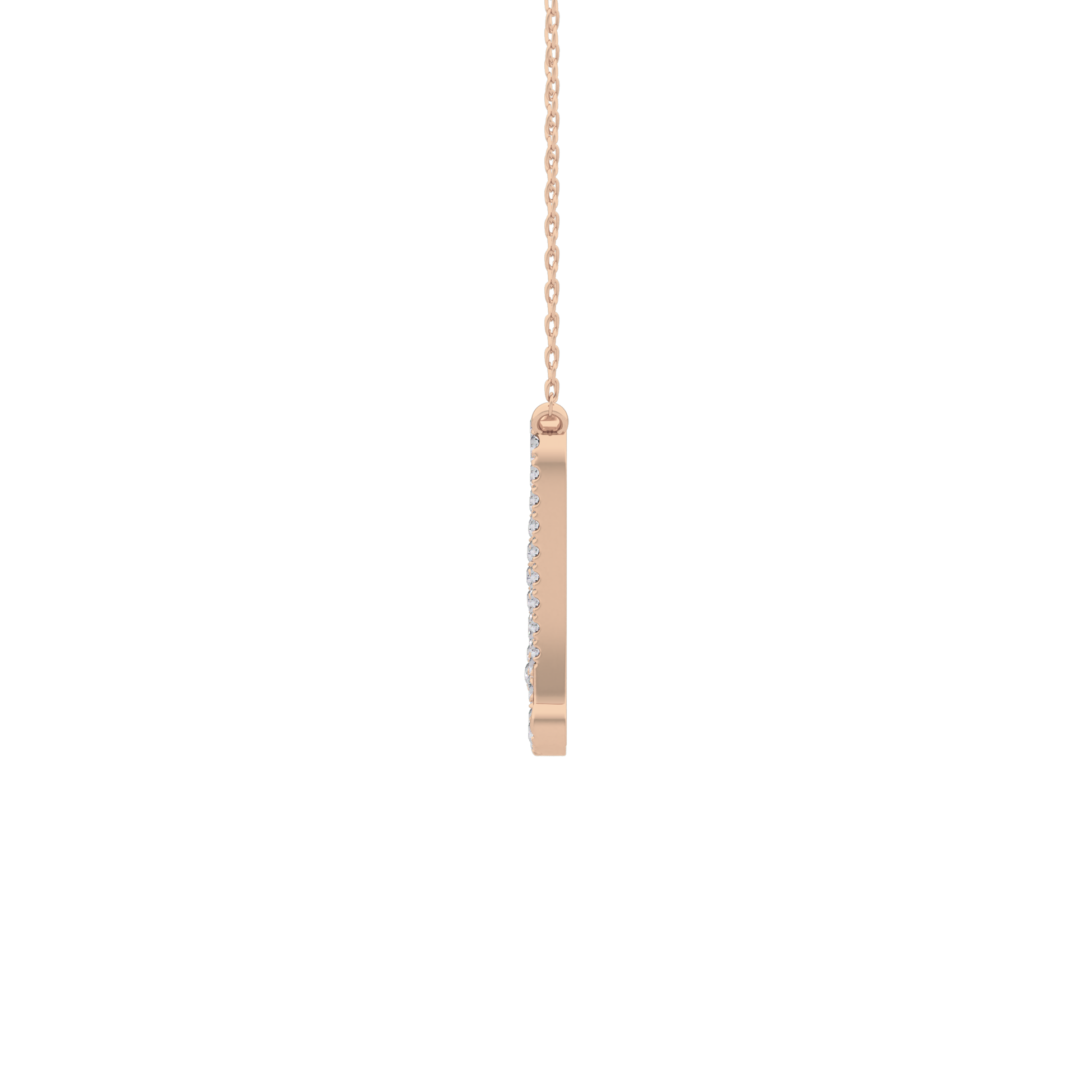 1.5 TCW Emerald Lab Grown Diamond Bezel Necklace
