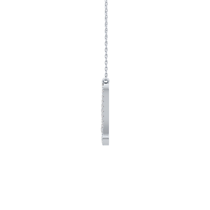 1.5 TCW Emerald Lab Grown Diamond Bezel Necklace