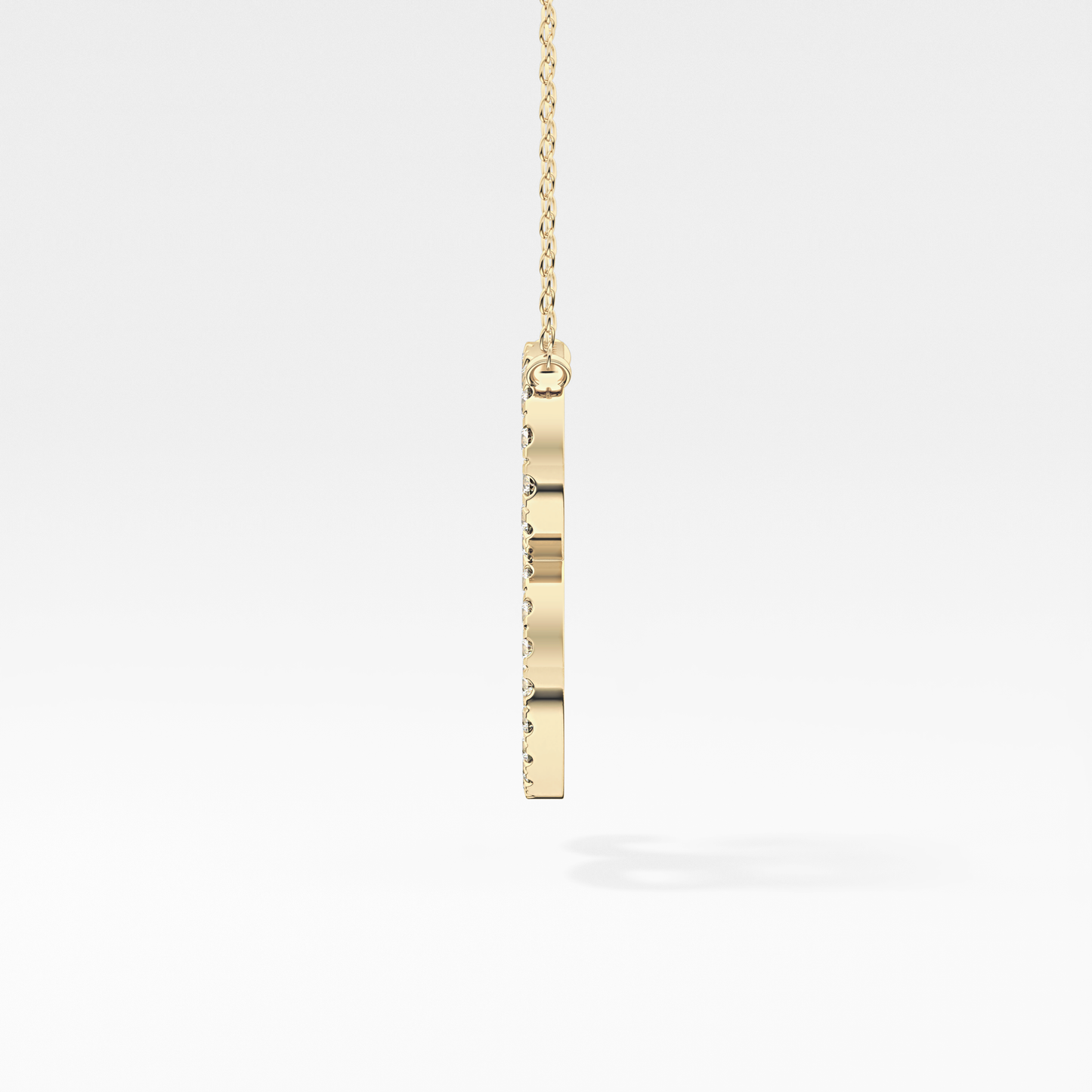 1.5 TCW Emerald Lab Grown Diamond Bezel Necklace
