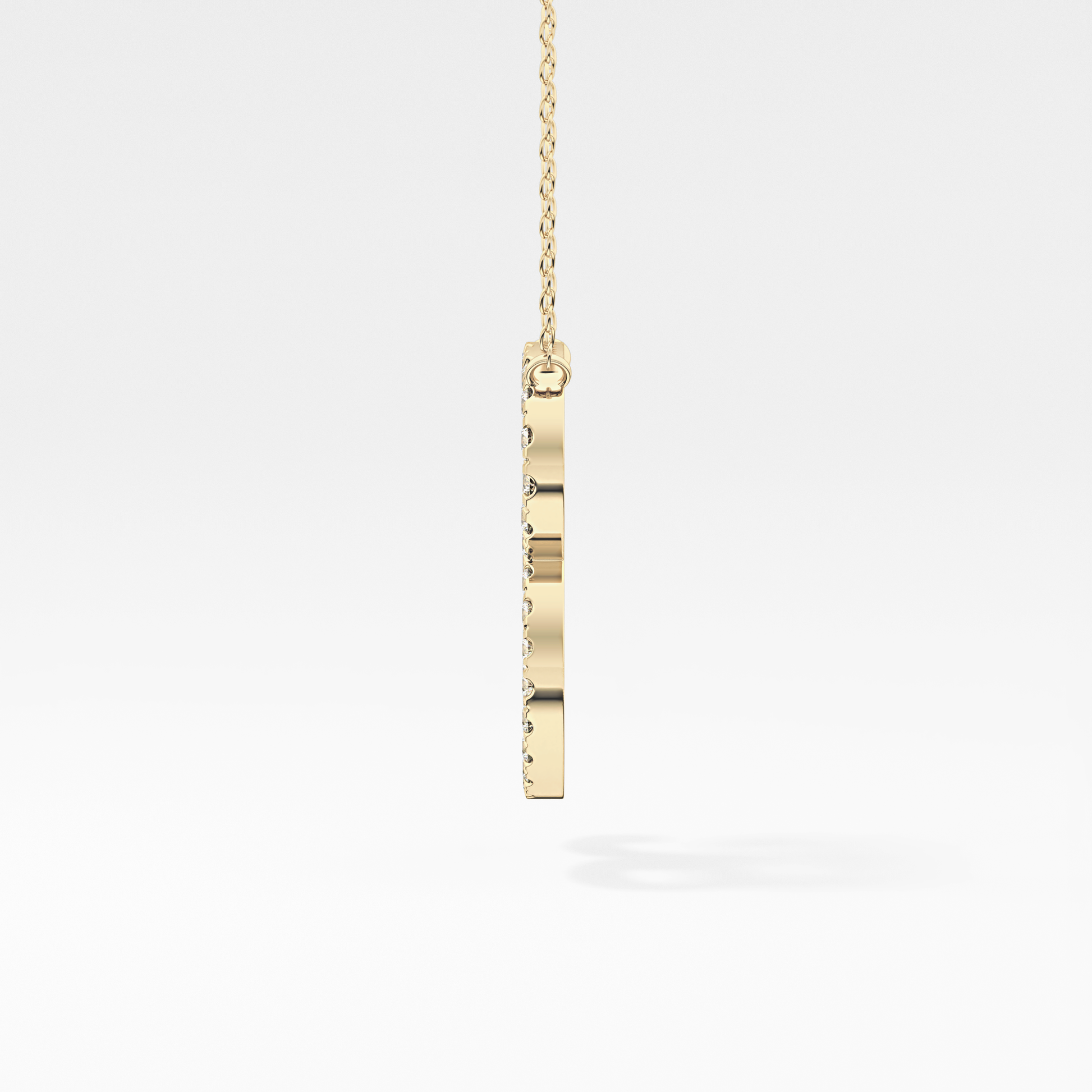 1.5 TCW Emerald Lab Grown Diamond Bezel Necklace