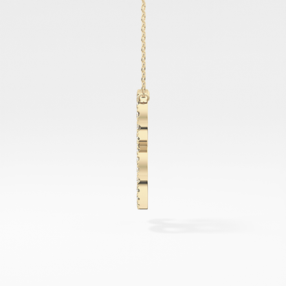 1.5 TCW Emerald Lab Grown Diamond Bezel Necklace