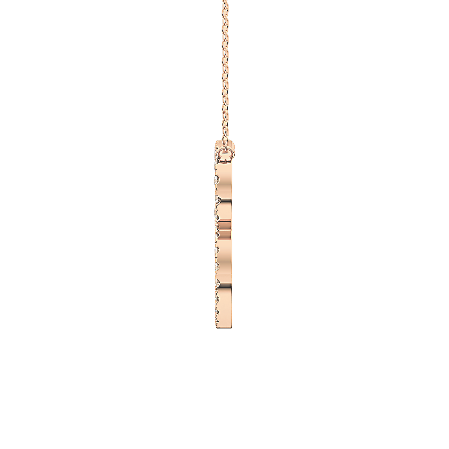 1.5 TCW Emerald Lab Grown Diamond Bezel Necklace