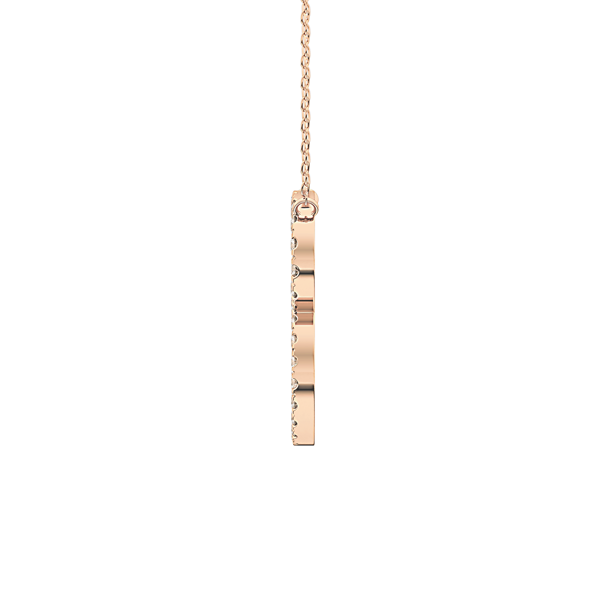 1.5 TCW Emerald Lab Grown Diamond Bezel Necklace