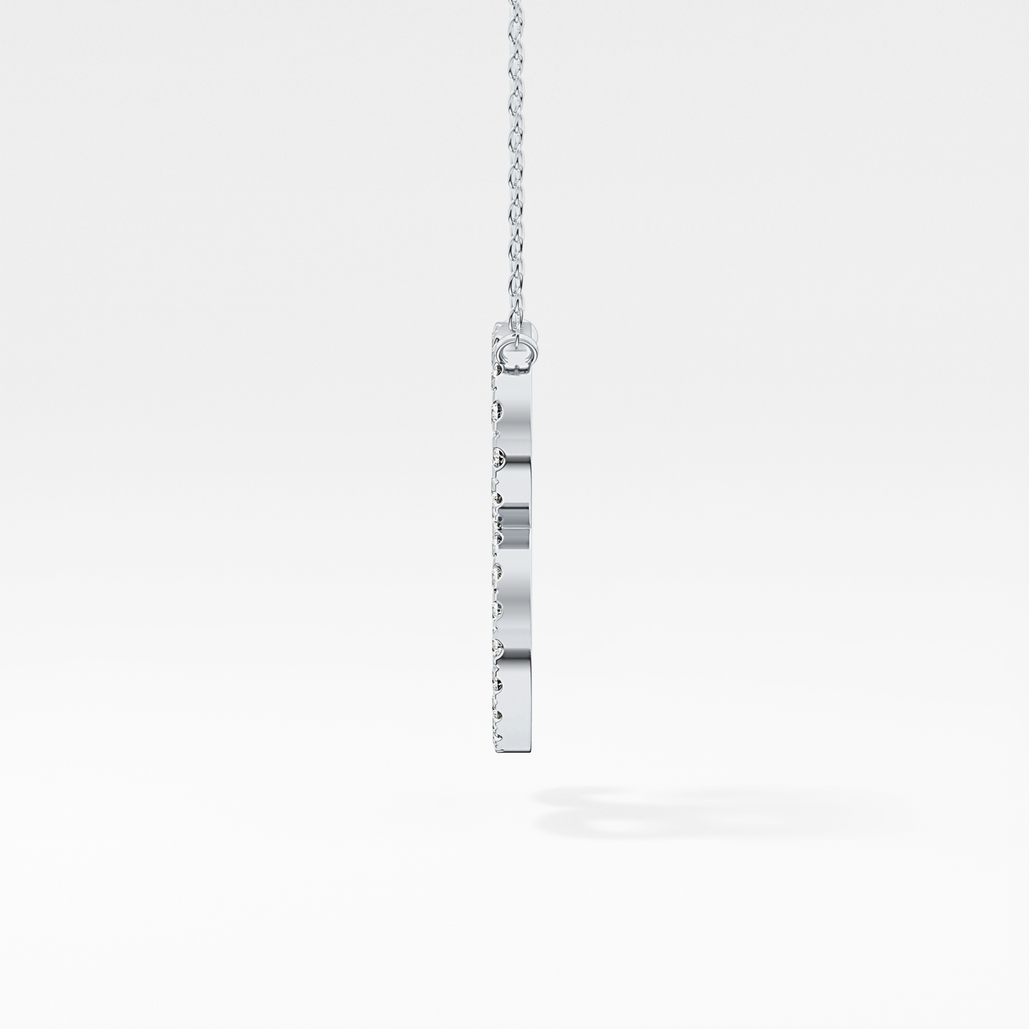 1.5 TCW Emerald Lab Grown Diamond Bezel Necklace