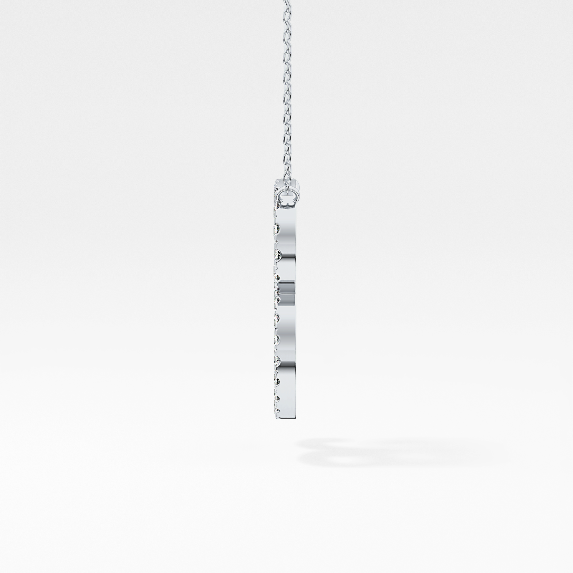 1.5 TCW Emerald Lab Grown Diamond Bezel Necklace