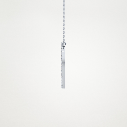 0.435 TCW Round Lab Grown Diamond D Initial Necklace