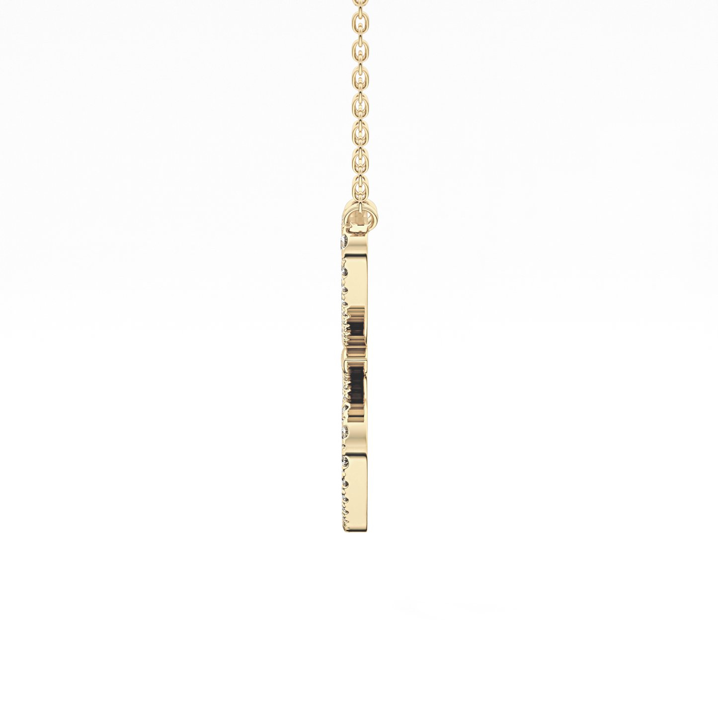 1.5 TCW Emerald Lab Grown Diamond Bezel Necklace