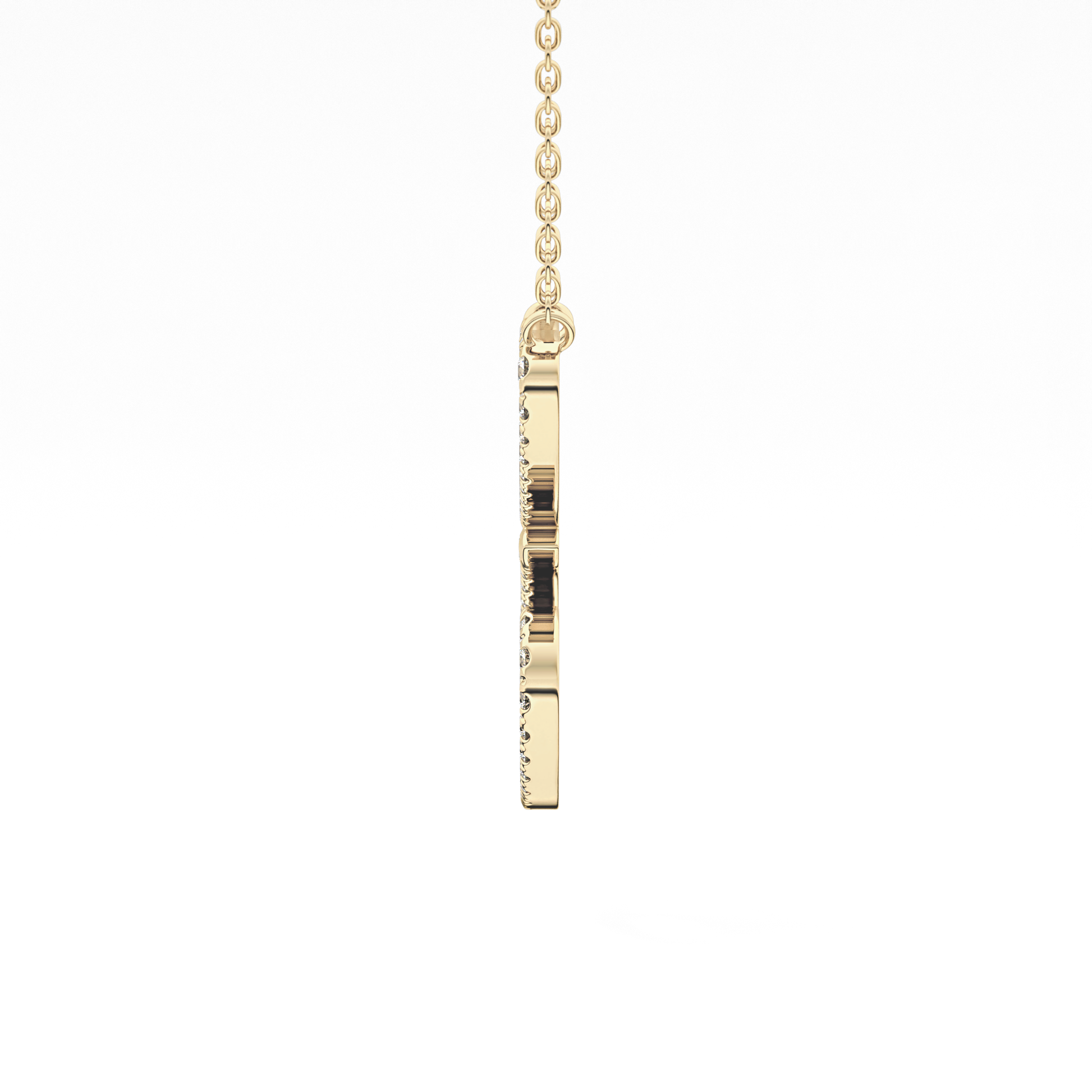 1.5 TCW Emerald Lab Grown Diamond Bezel Necklace
