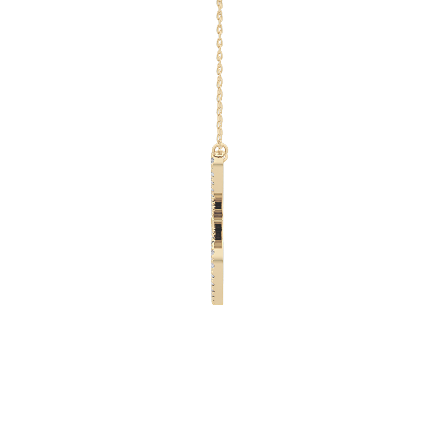 1.5 TCW Emerald Lab Grown Diamond Bezel Necklace
