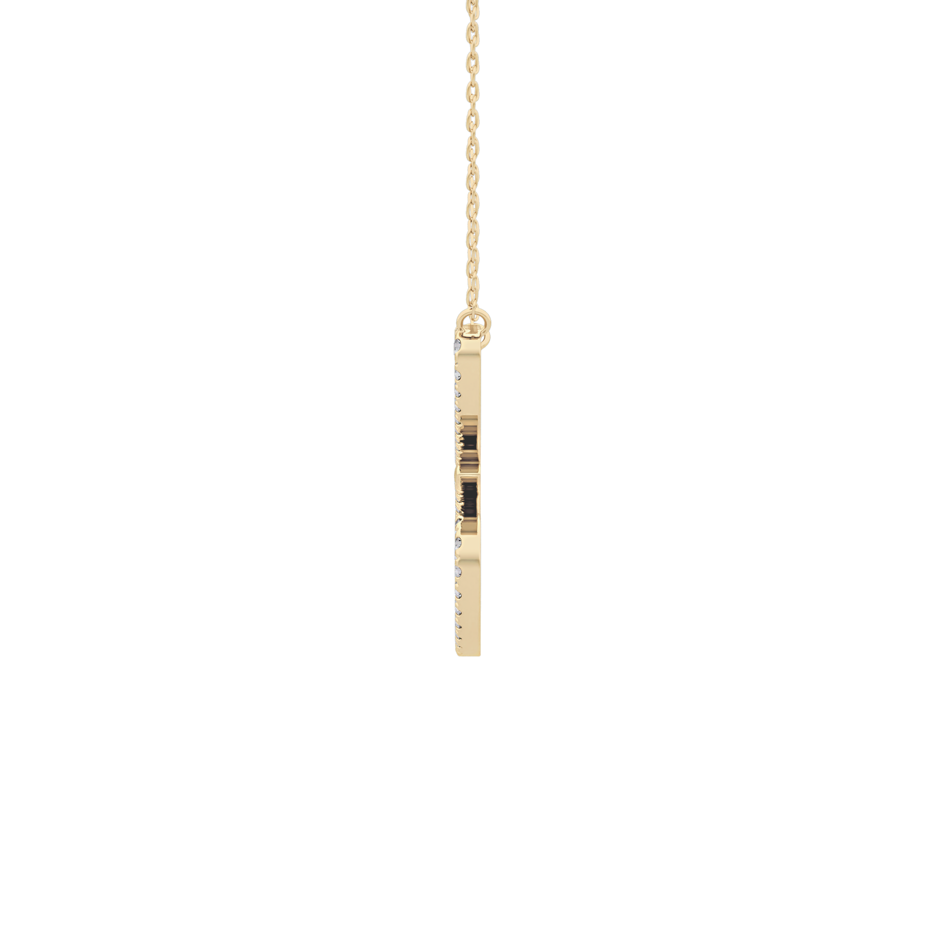 1.5 TCW Emerald Lab Grown Diamond Bezel Necklace