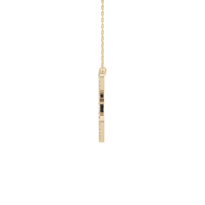 1.5 TCW Emerald Lab Grown Diamond Bezel Necklace