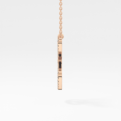 1.5 TCW Emerald Lab Grown Diamond Bezel Necklace
