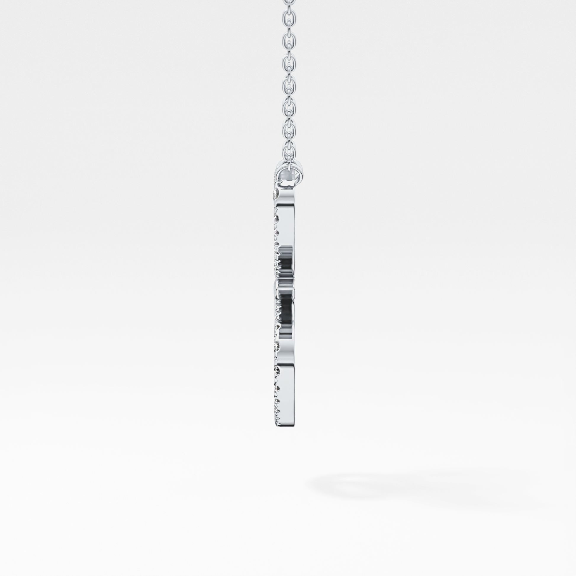 1.5 TCW Emerald Lab Grown Diamond Bezel Necklace