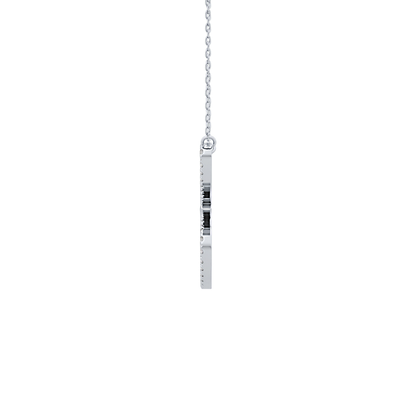 1.5 TCW Emerald Lab Grown Diamond Bezel Necklace