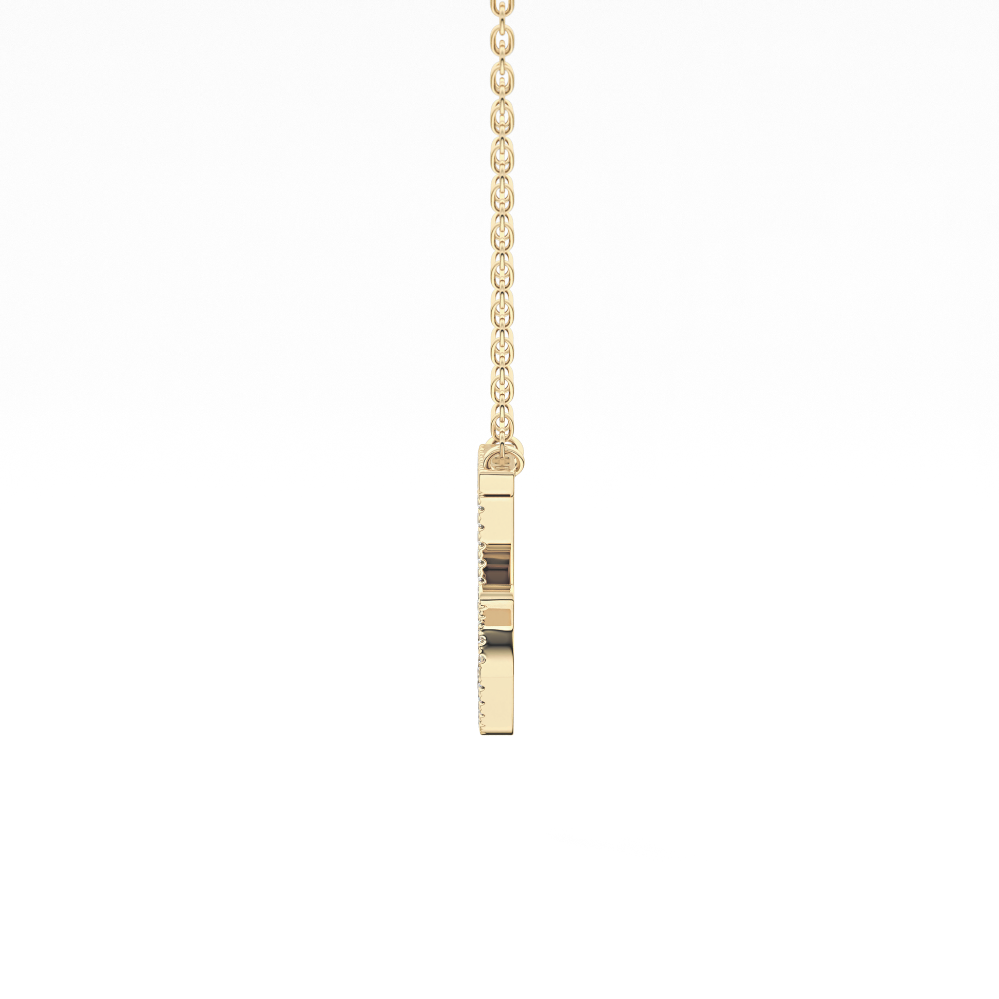 1.5 TCW Emerald Lab Grown Diamond Bezel Necklace
