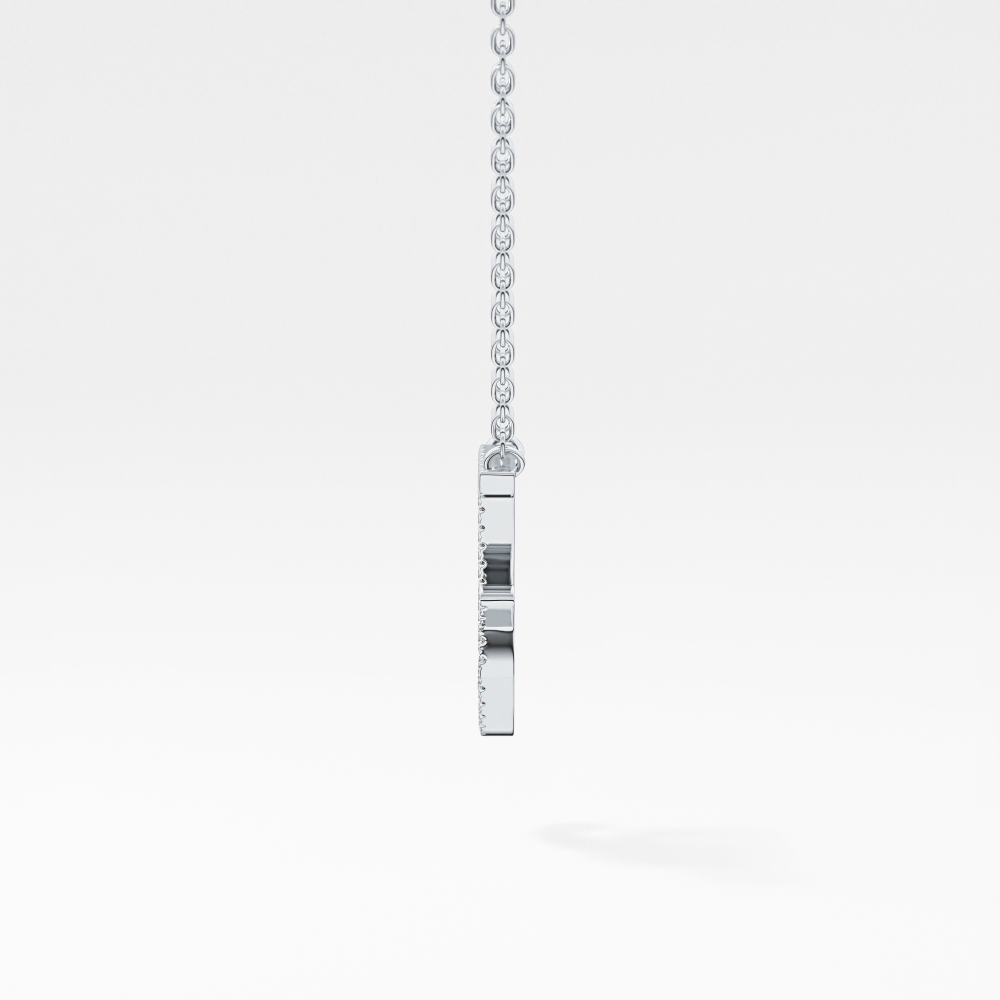 1.5 TCW Emerald Lab Grown Diamond Bezel Necklace