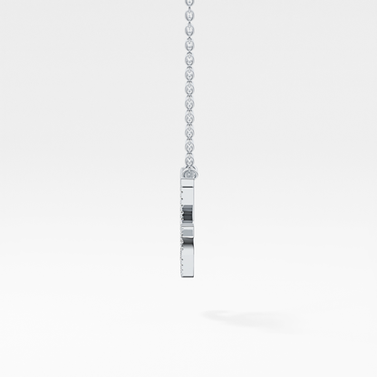 1.5 TCW Emerald Lab Grown Diamond Bezel Necklace