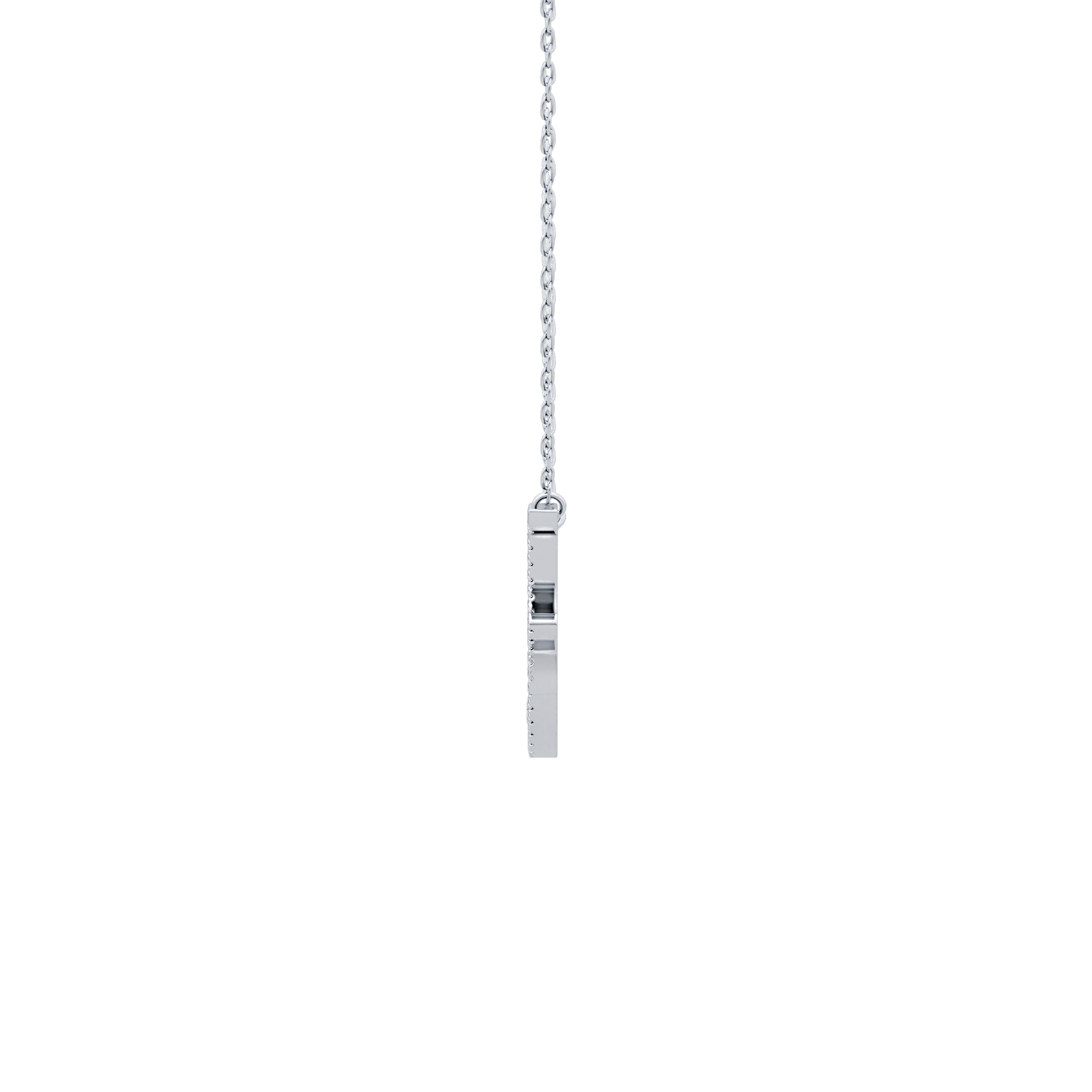 1.5 TCW Emerald Lab Grown Diamond Bezel Necklace