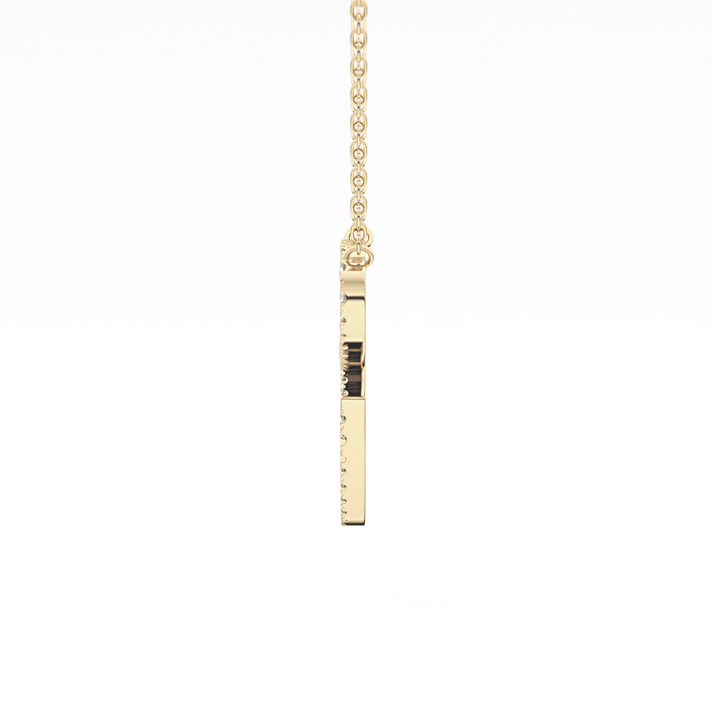1.5 TCW Emerald Lab Grown Diamond Bezel Necklace
