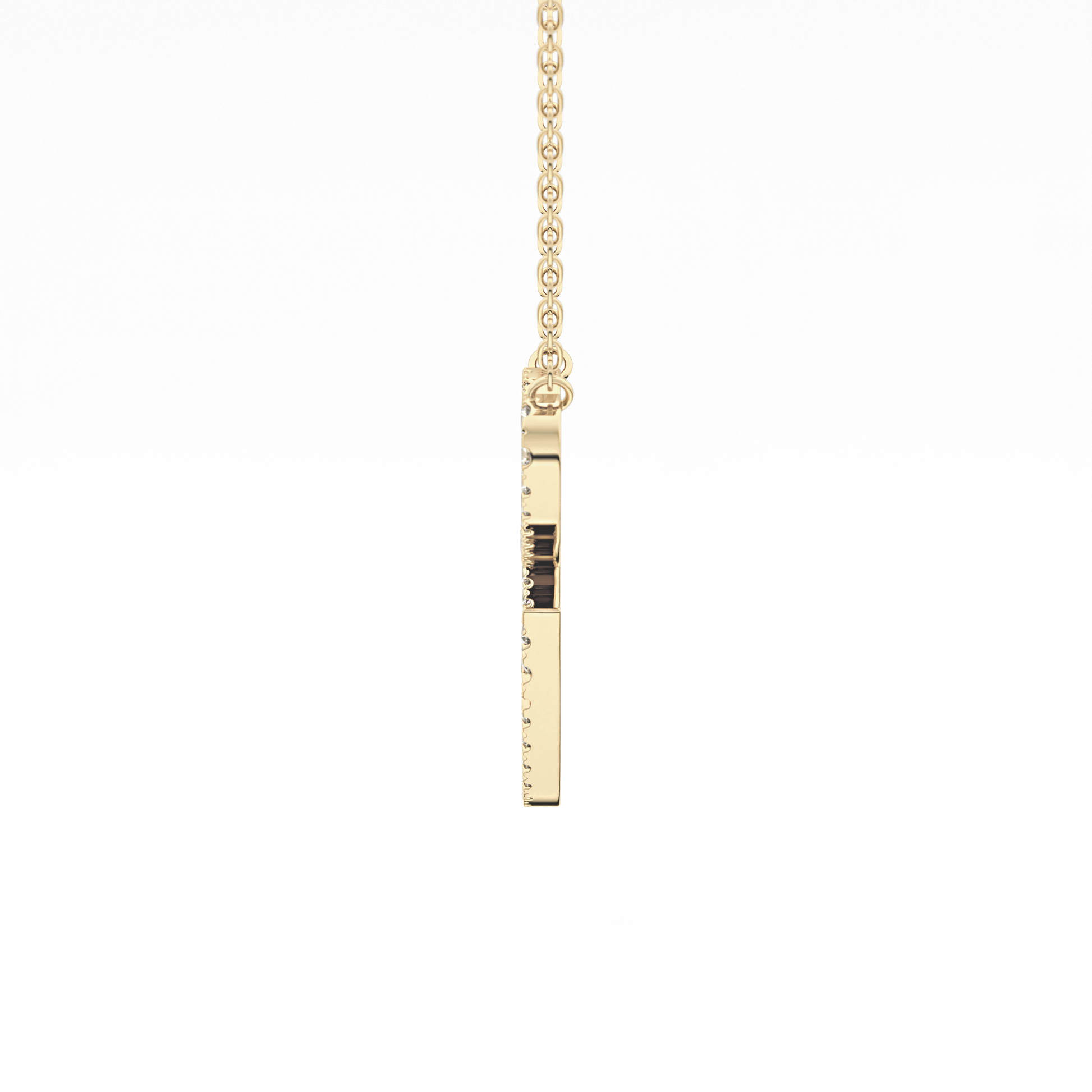 1.5 TCW Emerald Lab Grown Diamond Bezel Necklace