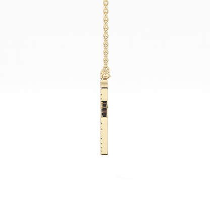 1.5 TCW Emerald Lab Grown Diamond Bezel Necklace