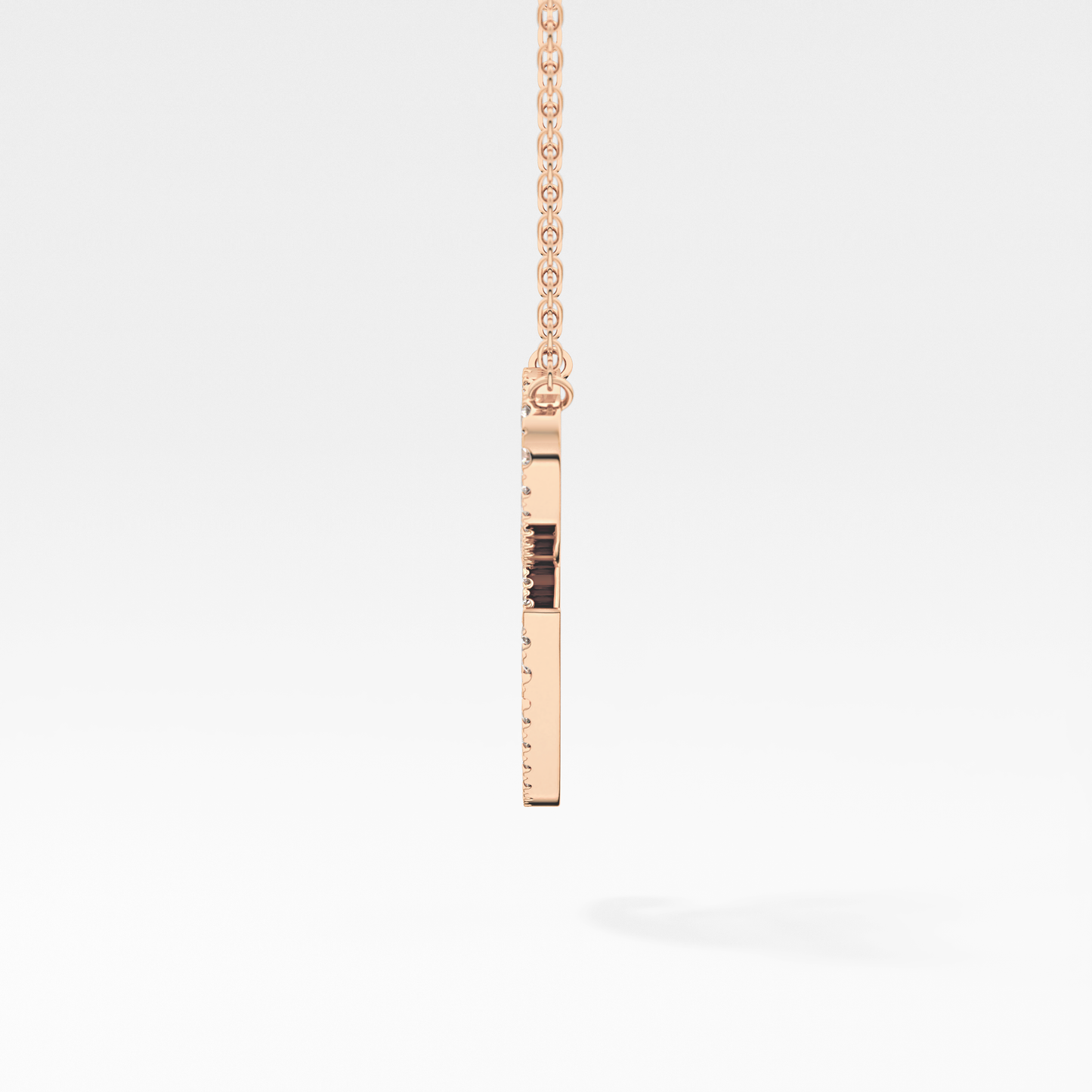 1.5 TCW Emerald Lab Grown Diamond Bezel Necklace