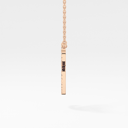 1.5 TCW Emerald Lab Grown Diamond Bezel Necklace