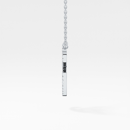 1.5 TCW Emerald Lab Grown Diamond Bezel Necklace