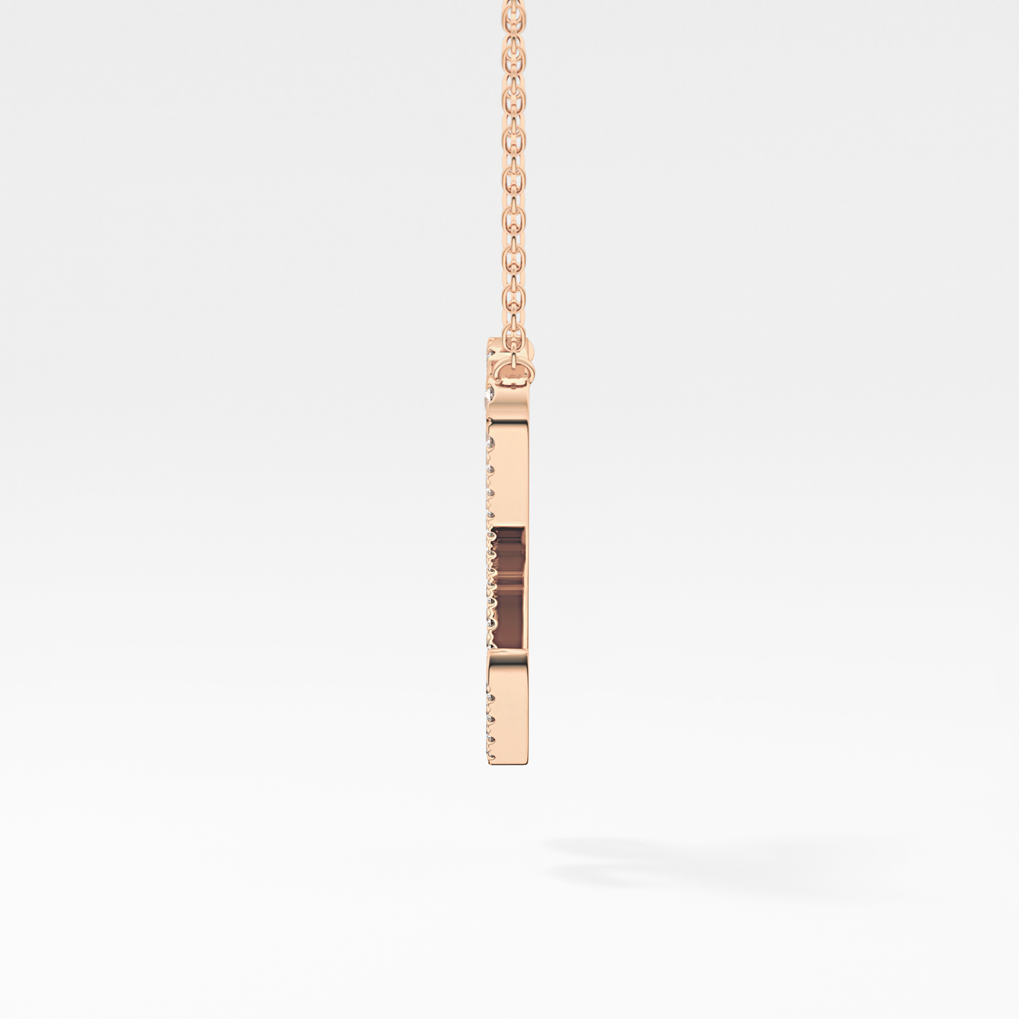 1.5 TCW Emerald Lab Grown Diamond Bezel Necklace