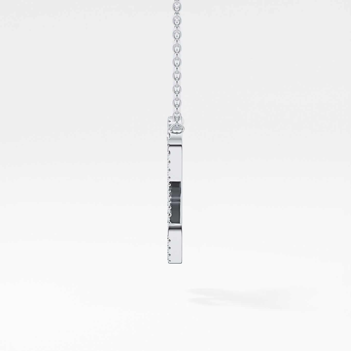 1.5 TCW Emerald Lab Grown Diamond Bezel Necklace
