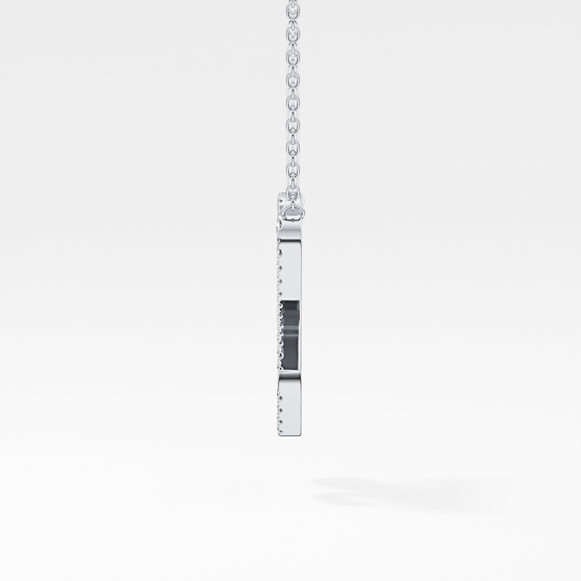 1.5 TCW Emerald Lab Grown Diamond Bezel Necklace