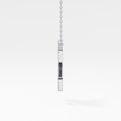 1.5 TCW Emerald Lab Grown Diamond Bezel Necklace