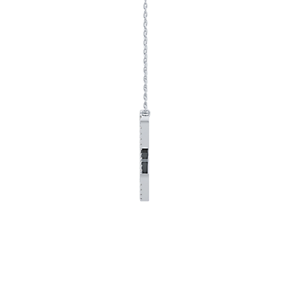 1.5 TCW Emerald Lab Grown Diamond Bezel Necklace