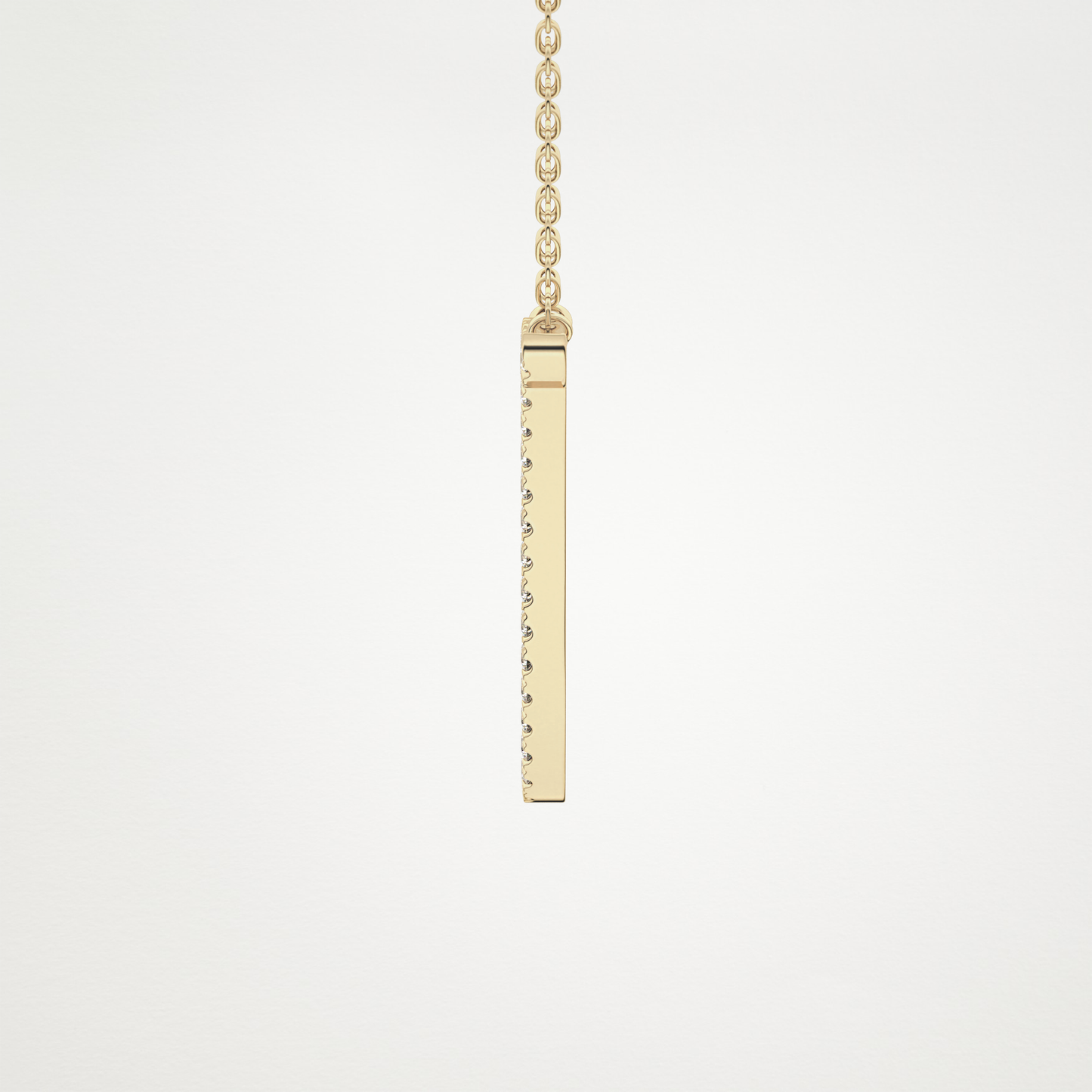 0.189 TCW Round Lab Grown Diamond J Initial Necklace