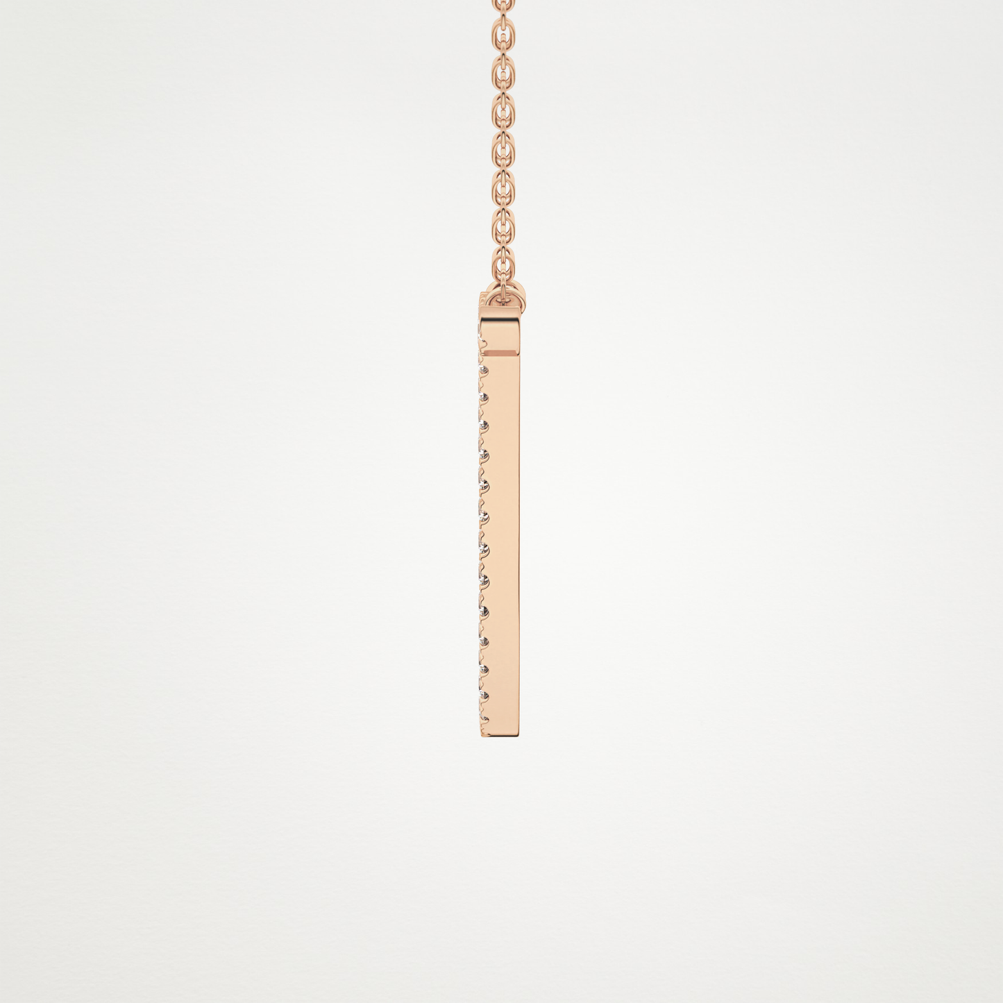 0.189 TCW Round Lab Grown Diamond J Initial Necklace
