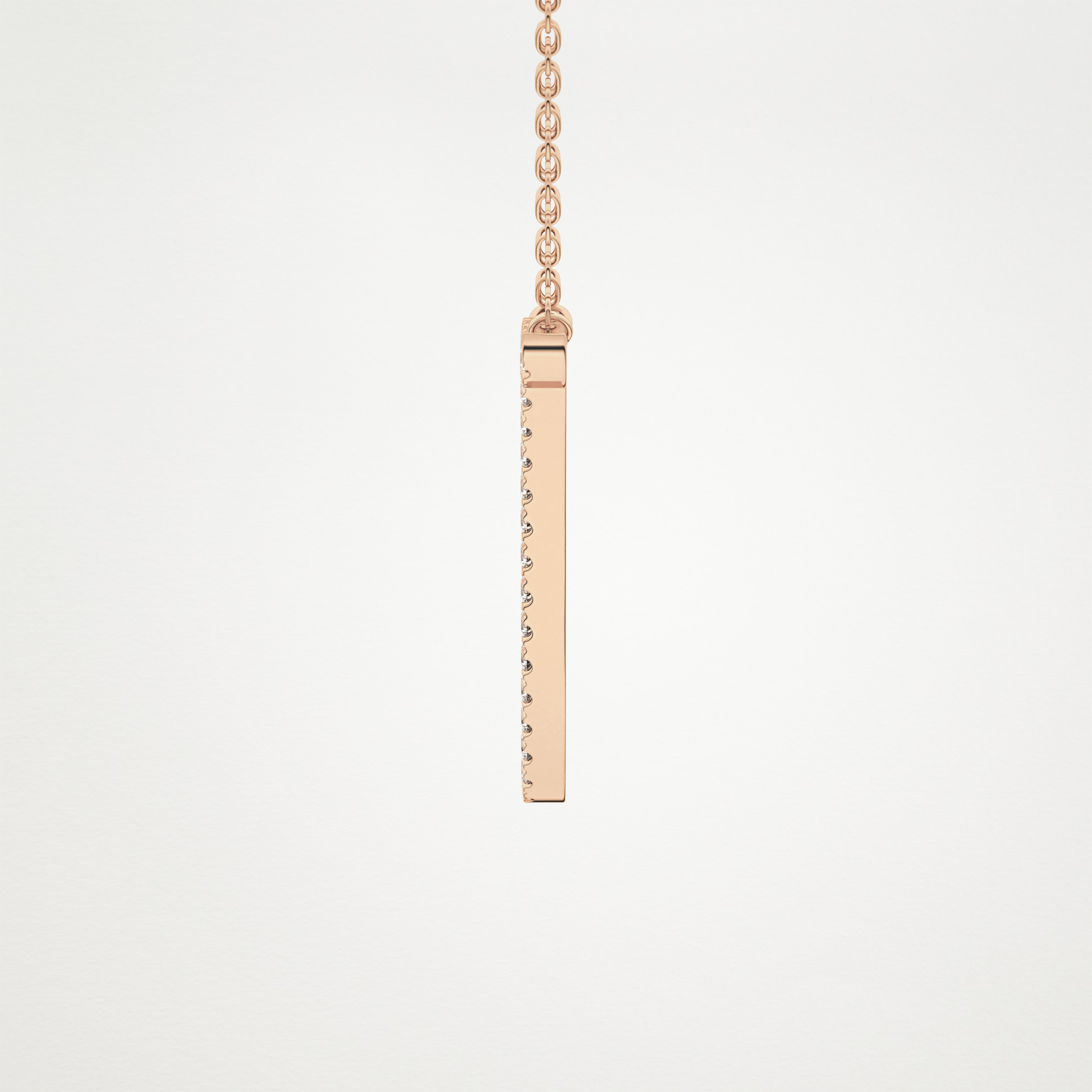 0.189 TCW Round Lab Grown Diamond J Initial Necklace