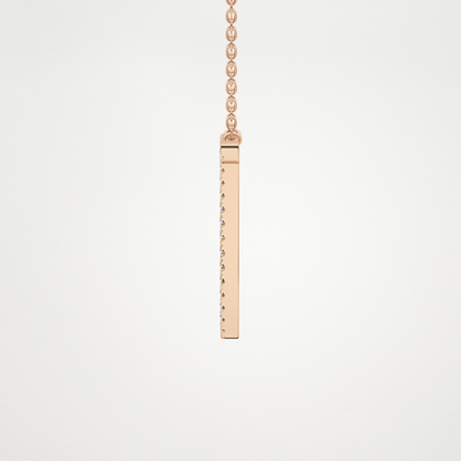 0.189 TCW Round Lab Grown Diamond J Initial Necklace