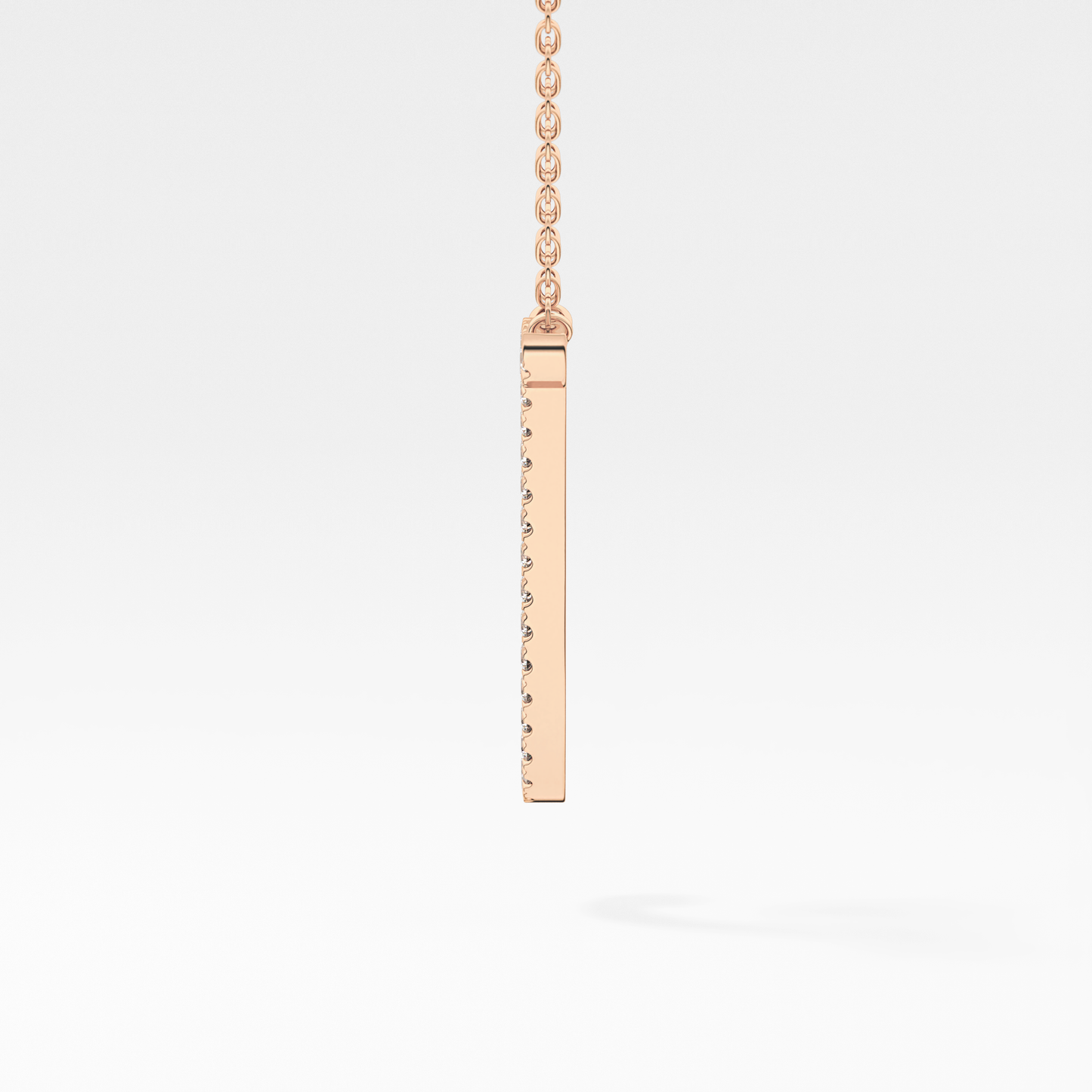 0.189 TCW Round Lab Grown Diamond J Initial Necklace
